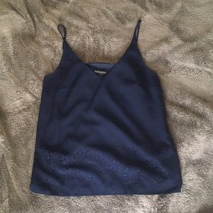 Dark blue navy spaghetti strap tank top